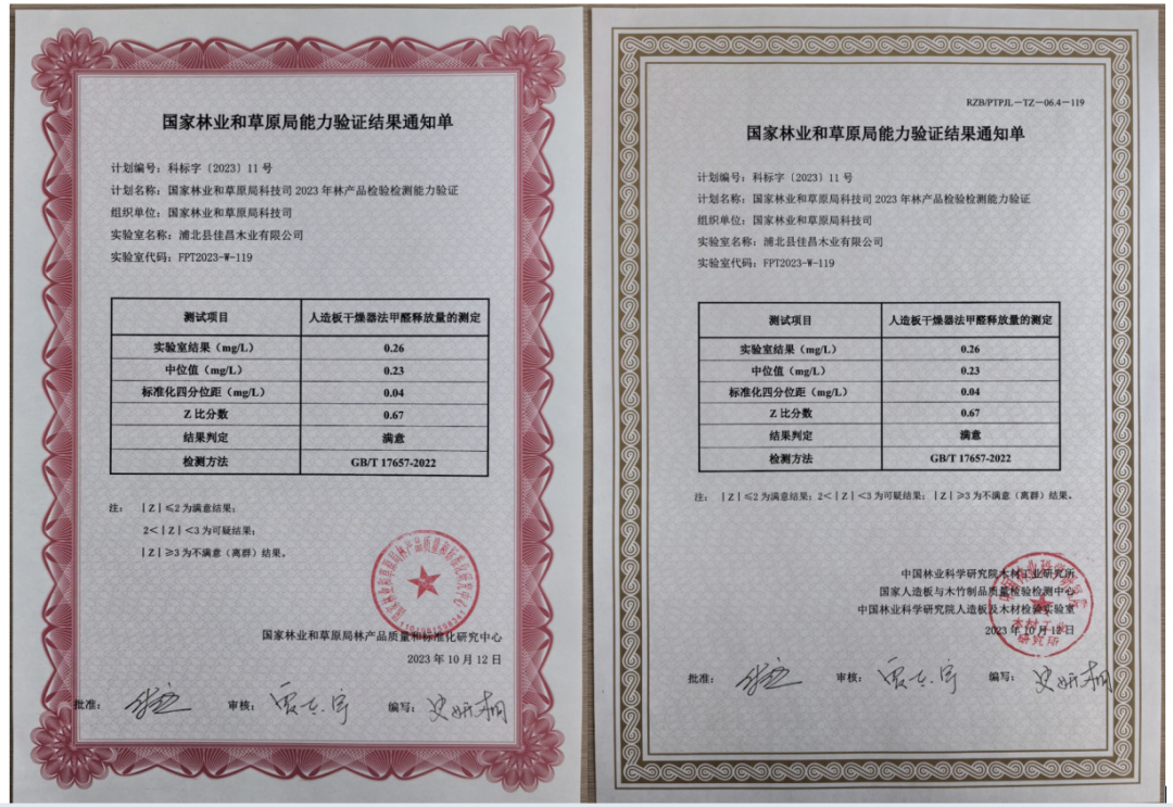 喜報(bào)！廣西偉新投資集團(tuán)實(shí)驗(yàn)室通過2023年全國林產(chǎn)品檢驗(yàn)檢測能力驗(yàn)證！